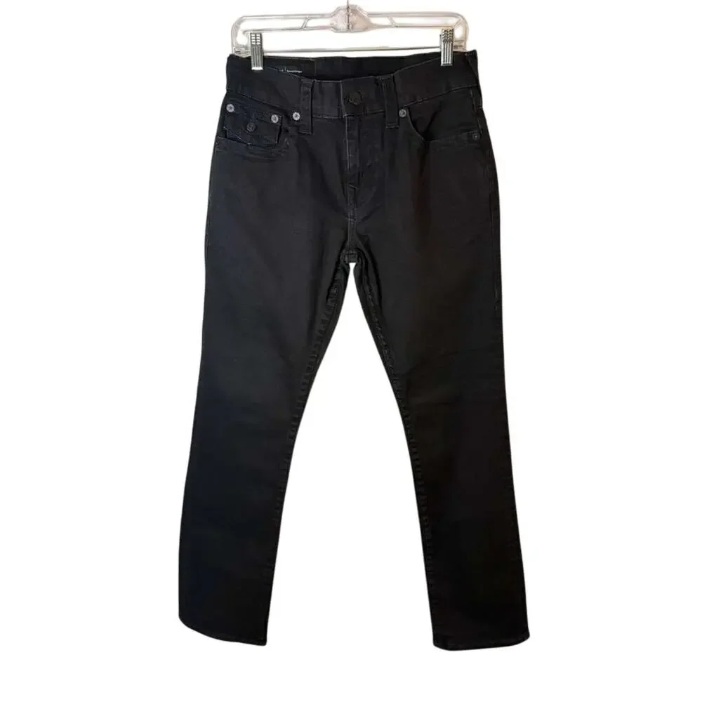 True Religion Ricky Relaxed straight jean in black men's sz. 29